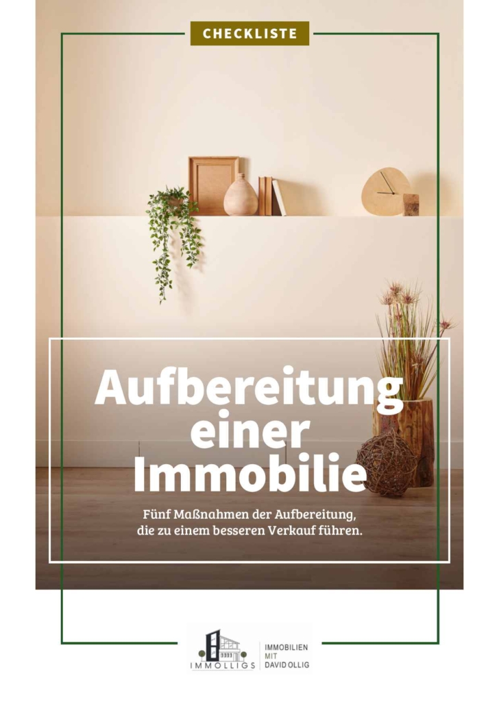 Cover - Aufbereitung der Immobilie Immobilie für Verkauf vorbereiten