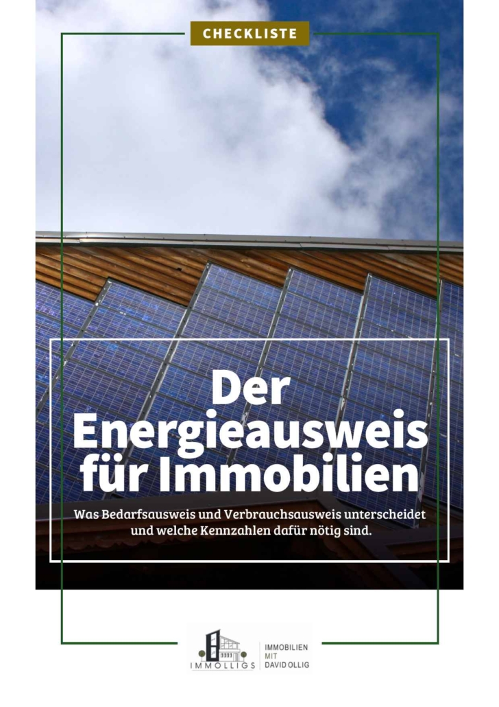 Cover - Verbrauchsorientierter Energieausweis Energieausweis Checkliste
