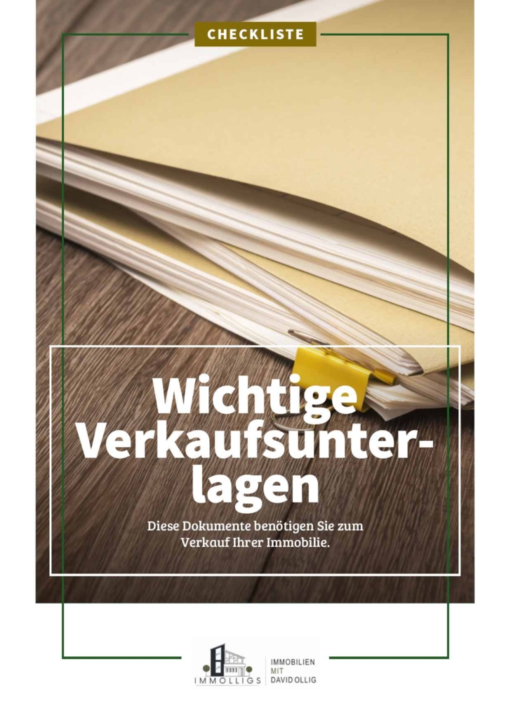 Unterlagen Immobilienverkauf Checkliste